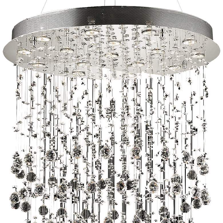 Image 3 Galaxy 30" Wide Chrome and Crystal 16-Light Chandelier more views