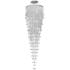 Galaxy 36" Wide Chrome and Crystal 16-Light Chandelier