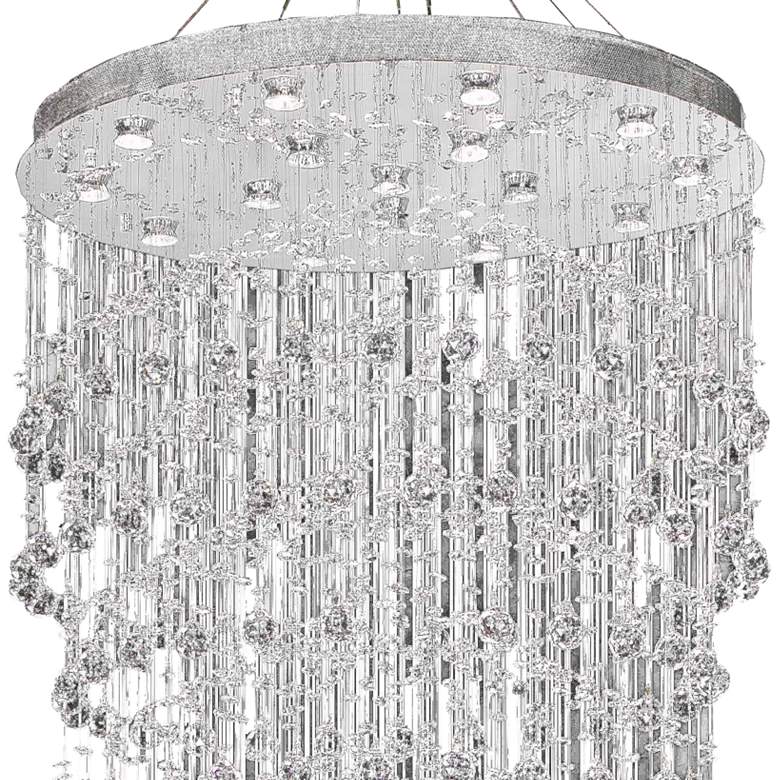 Image 3 Galaxy 36" Wide Chrome and Crystal 16-Light Chandelier more views