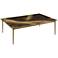 Galaxy 46 1/2" Wide Antique Brass Iron Cocktail Table