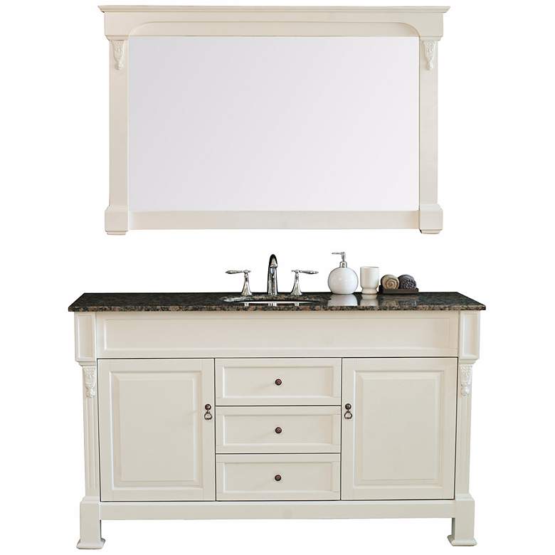 Image 1 Galaxy 60 inch Oak and Granite Vanity with Mirror