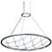 Galaxy Matrix 36" Round LED Pendant w/ 20' Cord/Cable - Satin Alum