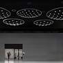 2_Galaxy Matrix 48" Round LED Pendant w/ 20' Cord/Cable - Satin Alum more views