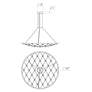 5_Galaxy Matrix 48" Round LED Pendant w/ 20' Cord/Cable - Satin Alum more views