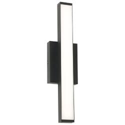 Gale 18" High Black Metal LED Outdoor Wall Sconce