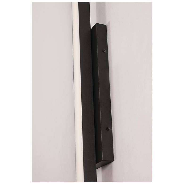 Image 3 Gale 18" High Black Metal LED Outdoor Wall Sconce more views