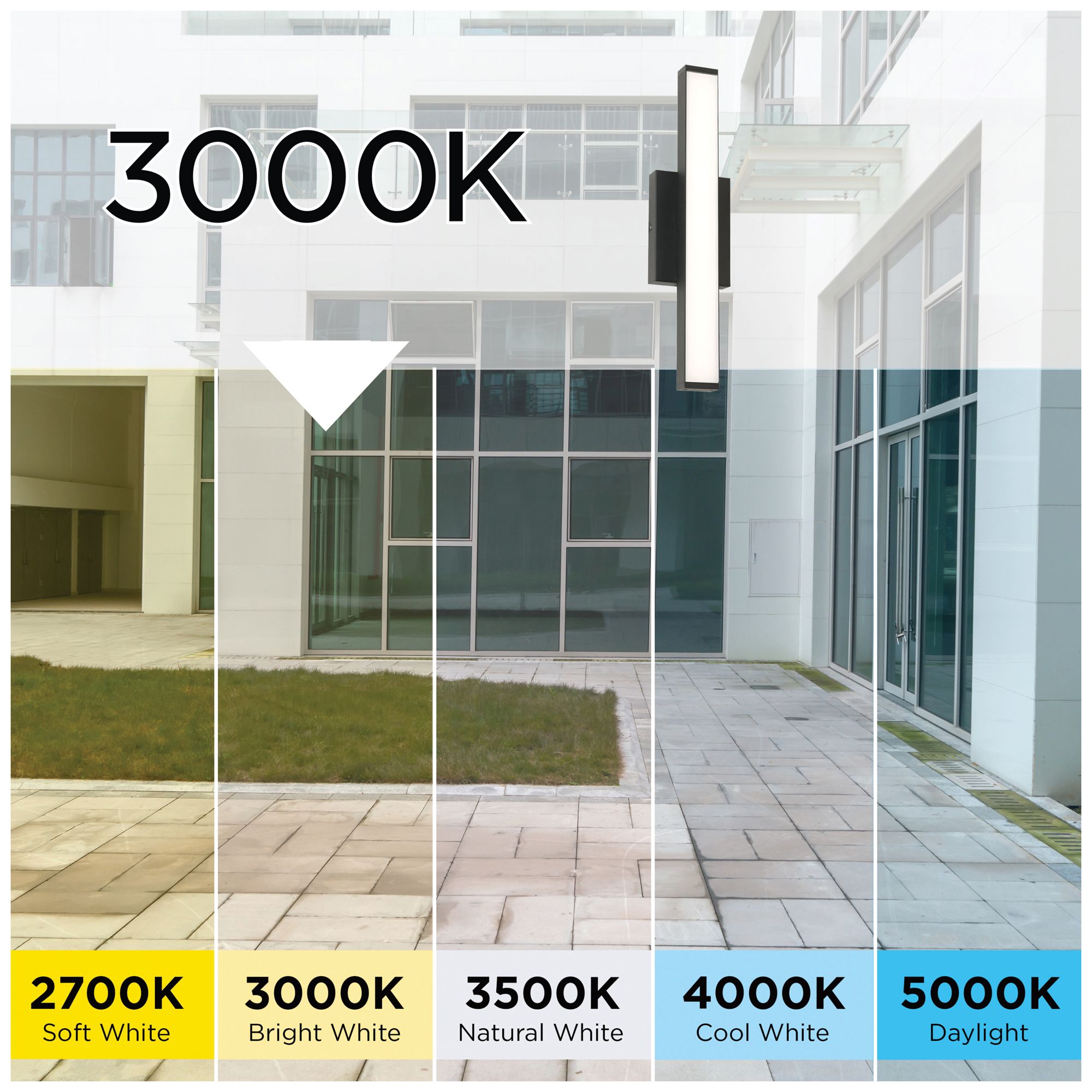 Image 4 Gale 24" High Textured Gray LED Outdoor Wall Light more views