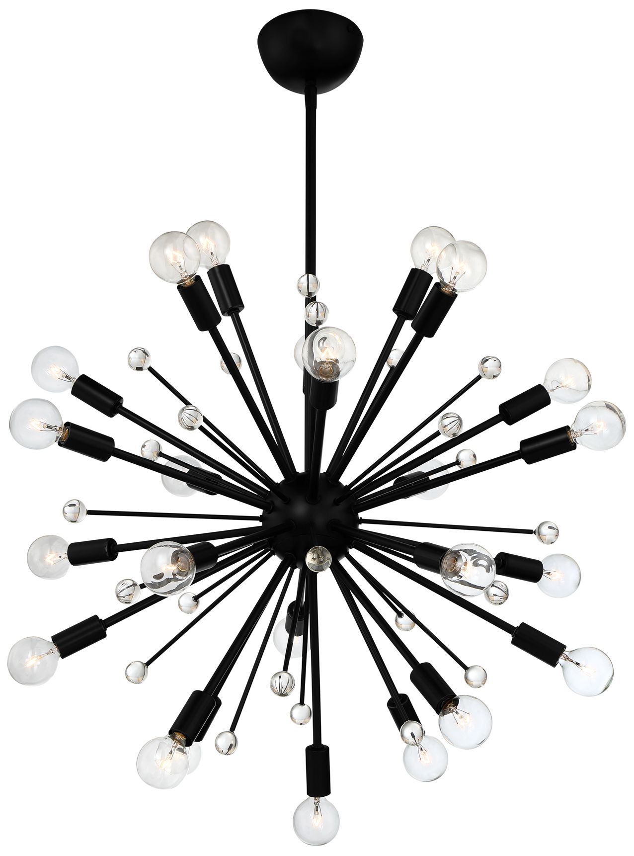 Image 2 Galea 24-Light Chandelier in Matte Black more views