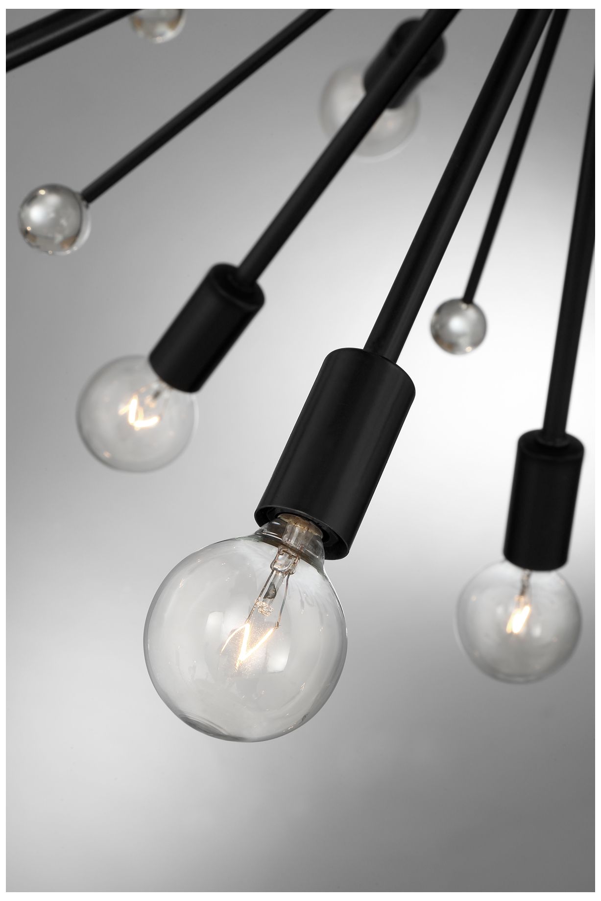 Image 3 Galea 24-Light Chandelier in Matte Black more views
