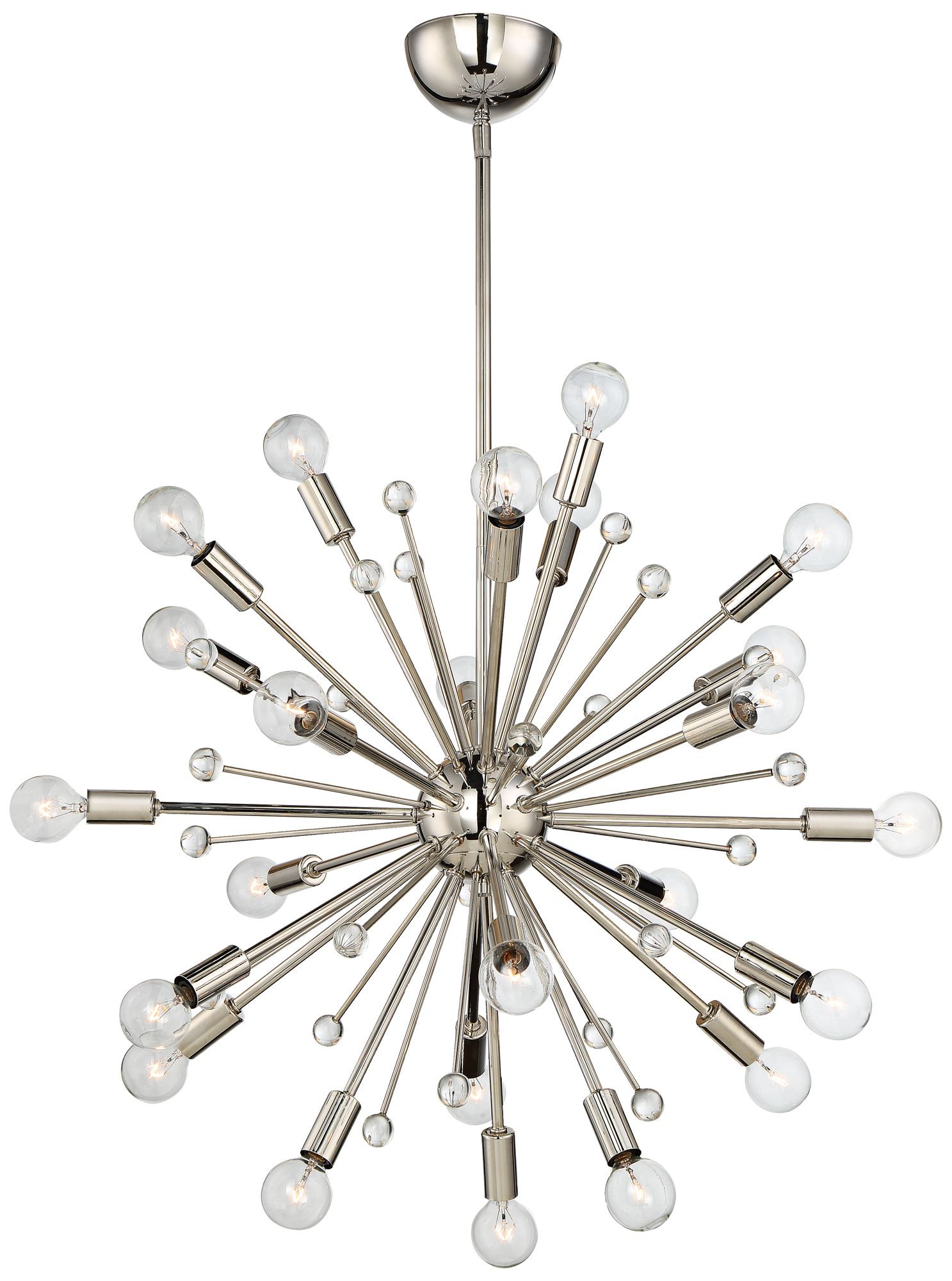 Image 3 Galea 24-Light Chandelier in Polished Nickel more views