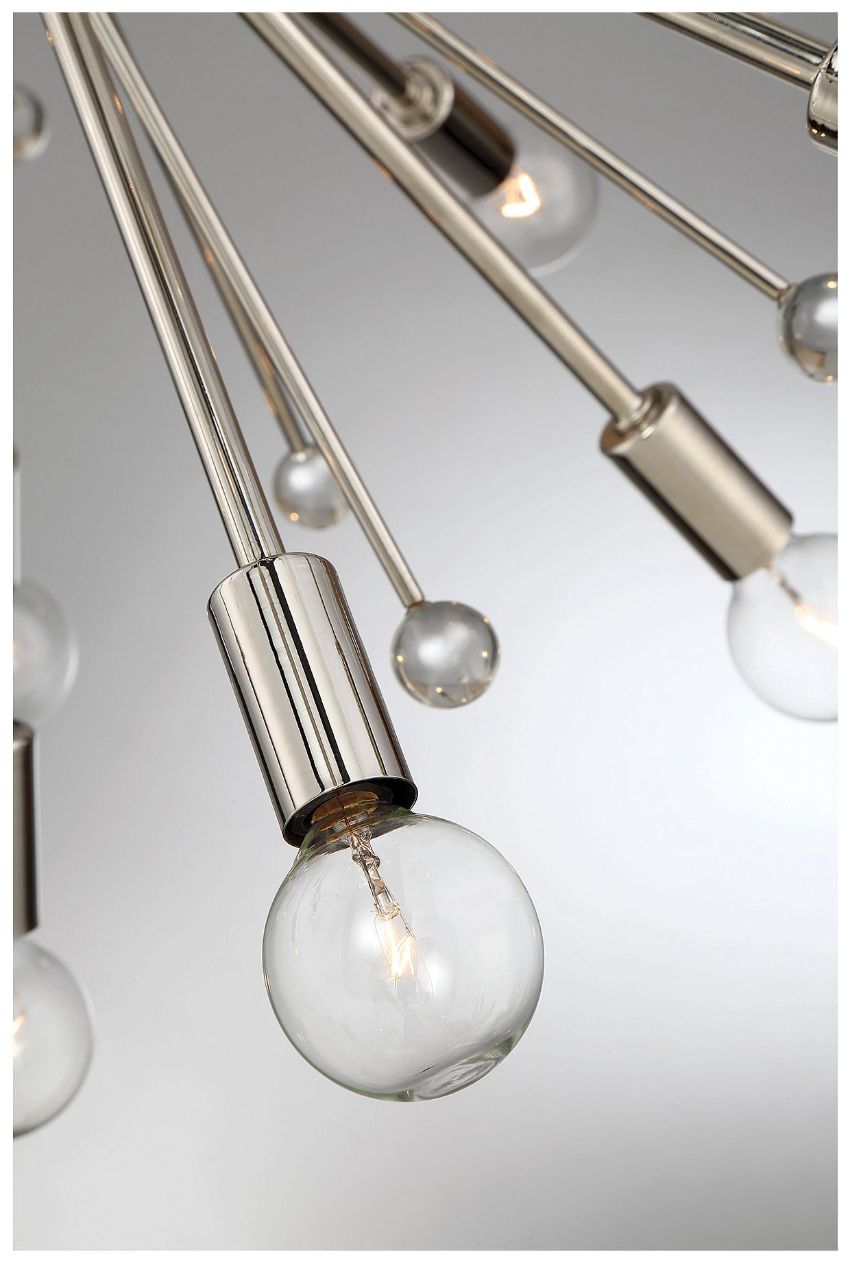 Image 4 Galea 24-Light Chandelier in Polished Nickel more views