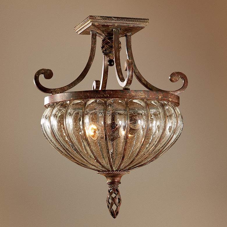 Image 1 Galeana Collection 15 inch Wide Ceiling Light Fixture