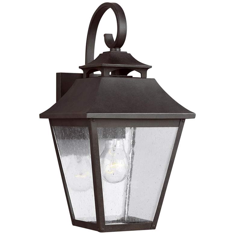 Image 2 Galena 16 inch High Sable Steel Outdoor Wall Light