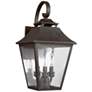 Galena 19" High Sable Steel Outdoor Wall Light