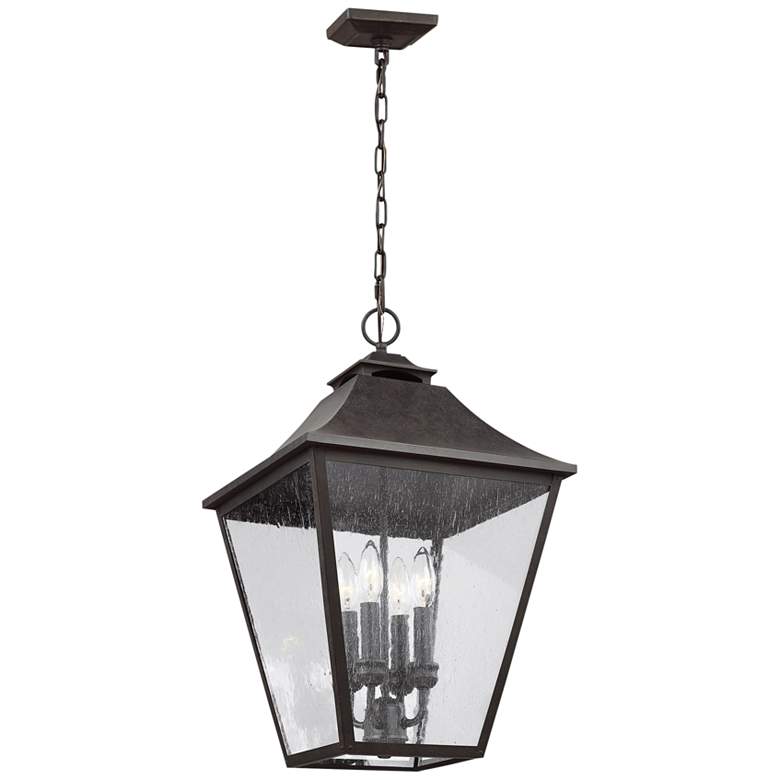Image 2 Galena 23 1/2 inch High Sable Outdoor Hanging Light