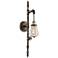 Galena 30" High Bronze Pipe Wall Sconce