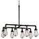 Galena 33" Wide Bronze LED Pipe Kitchen Island Light Pendant