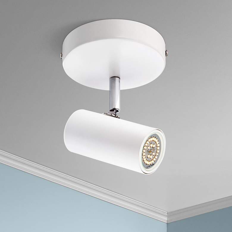 Image 1 Galena 8 inch Wide White Finish LED Track Fixture by Pro Track