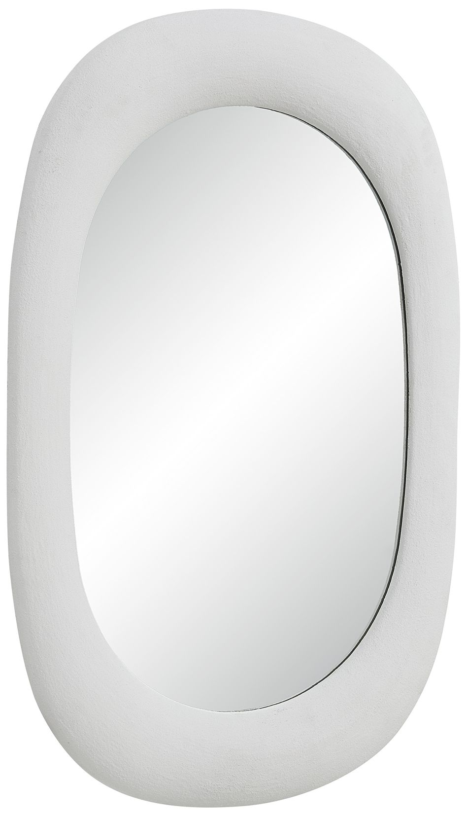 Image 4 Galera 45" H x 30" W Wall Mirror, White Stucco more views