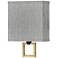 Galerie 11 1/2"H Black LED Sconce with Heather Gray Shade
