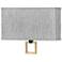 Galerie Link 11 1/2"H Black with Heritage Brass LED Sconce