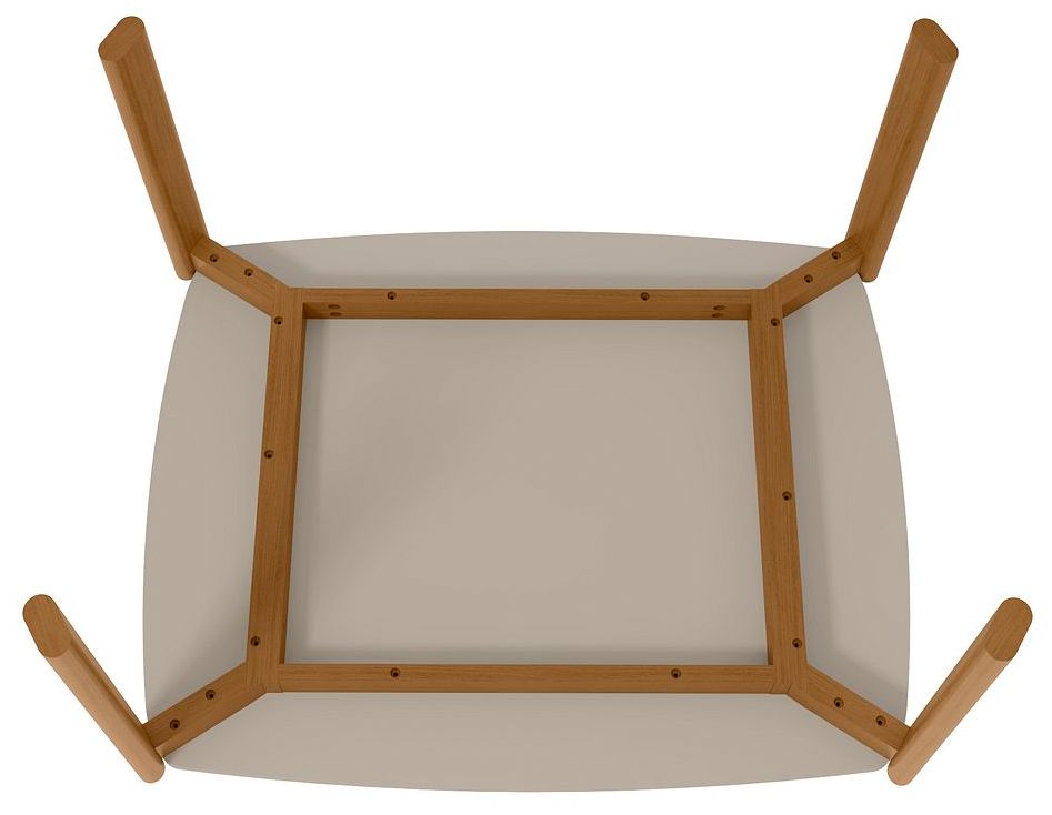 Image 5 Gales 47 1/4" Wide Greige and Macadamia Dining Table more views