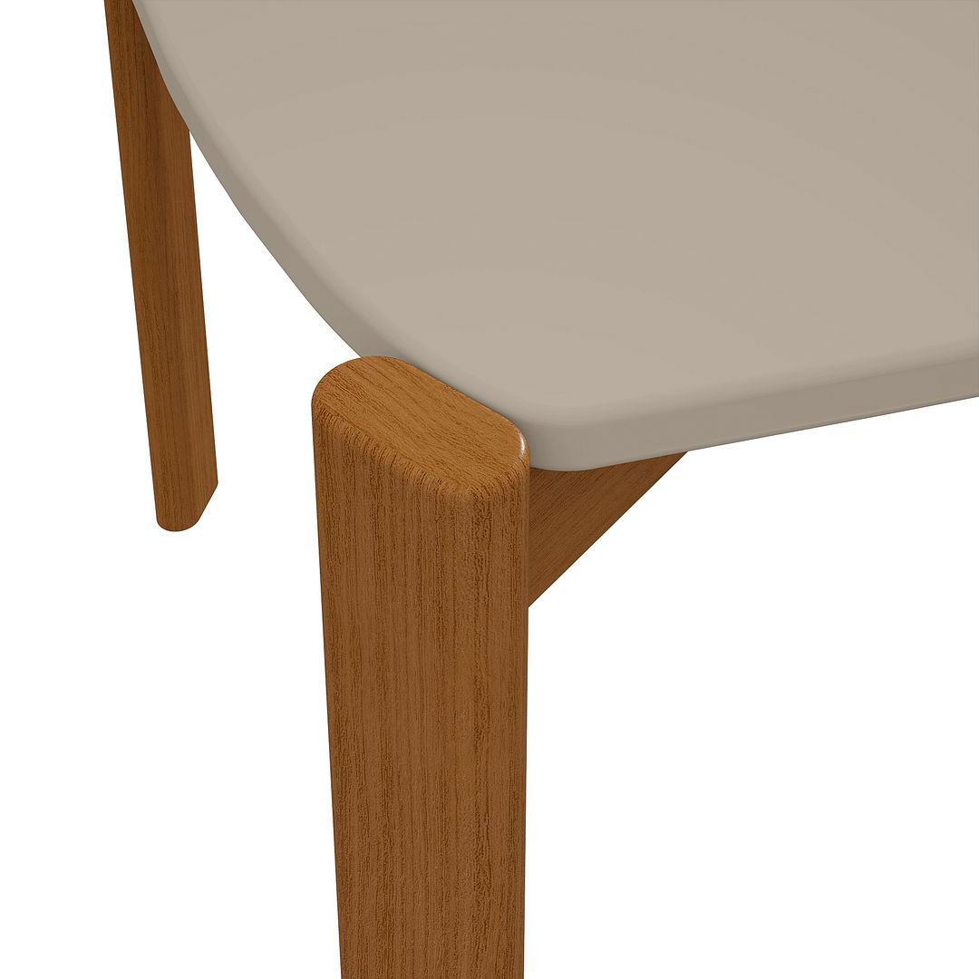 Gales 47 1/4" Wide Greige and Macadamia Dining Table