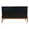Gales 48 1/2" Wide Matte Black Solid Wood 3-Door Sideboard