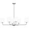 Gallagher 42" Wide Brushed Nickel 6-Light Island Chandelier