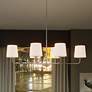 1_Gallagher 42" Wide Brushed Nickel 6-Light Island Chandelier