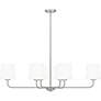 4_Gallagher 42" Wide Brushed Nickel 6-Light Island Chandelier more views