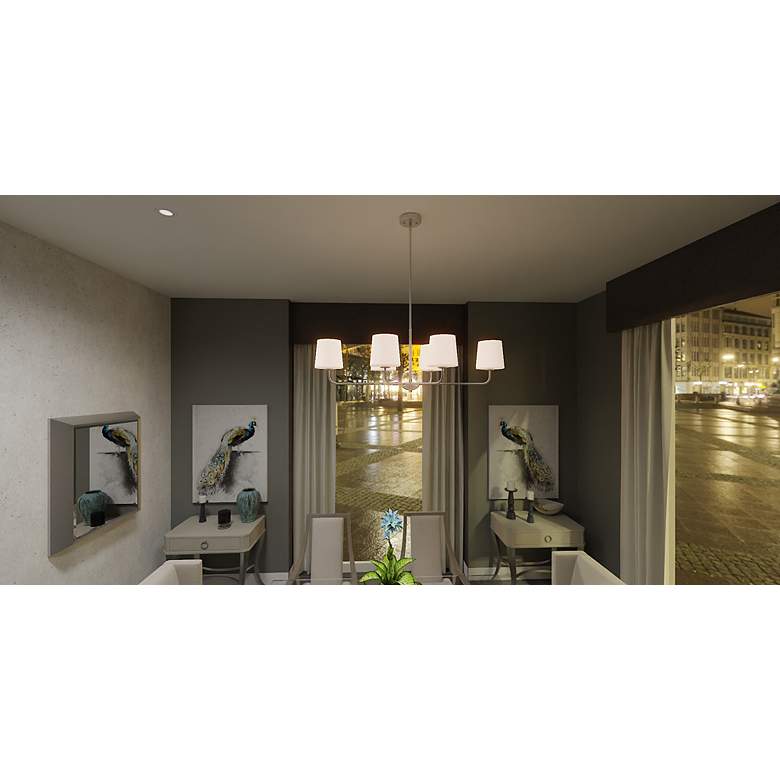 Image 5 Gallagher 42" Wide Brushed Nickel 6-Light Island Chandelier more views