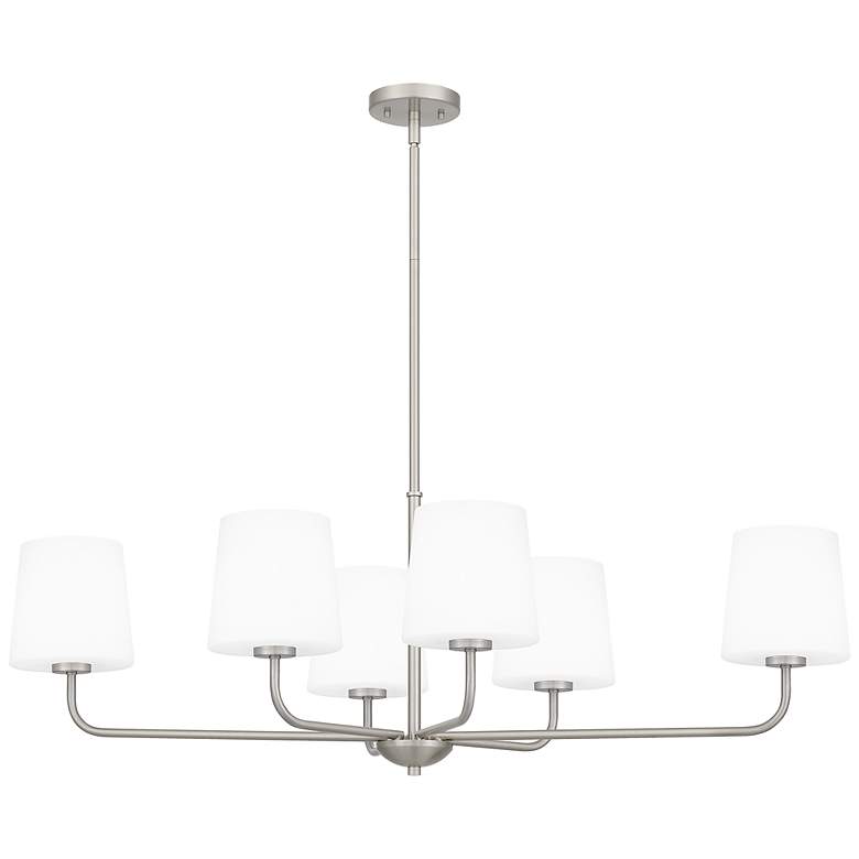 Image 2 Gallagher 6-Light Brushed Nickel Island Light