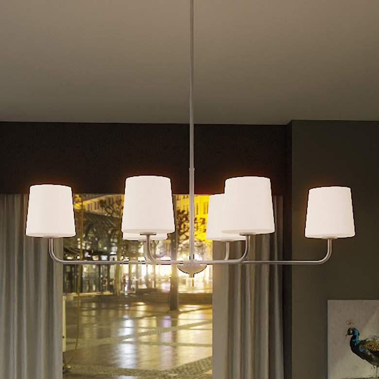Image 1 Gallagher 6-Light Brushed Nickel Island Light