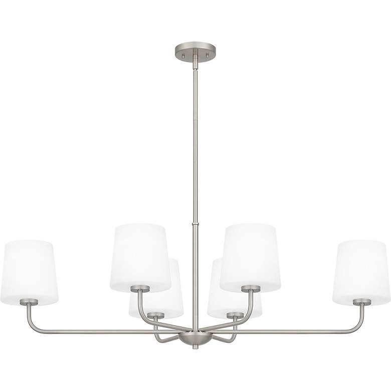 Image 6 Gallagher 6-Light Brushed Nickel Island Light more views