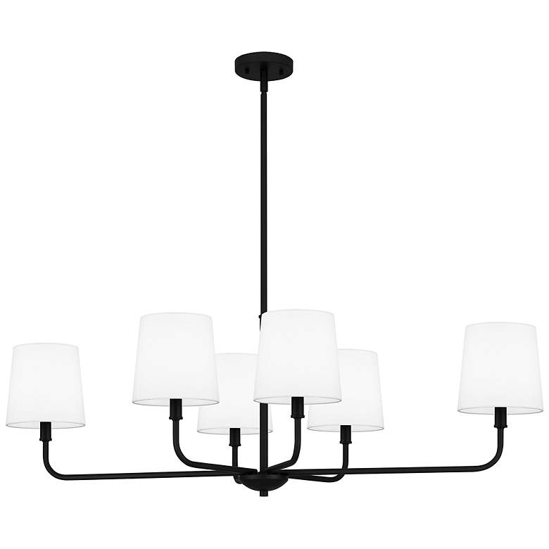 Image 2 Gallagher 6-Light Matte Black Island Light