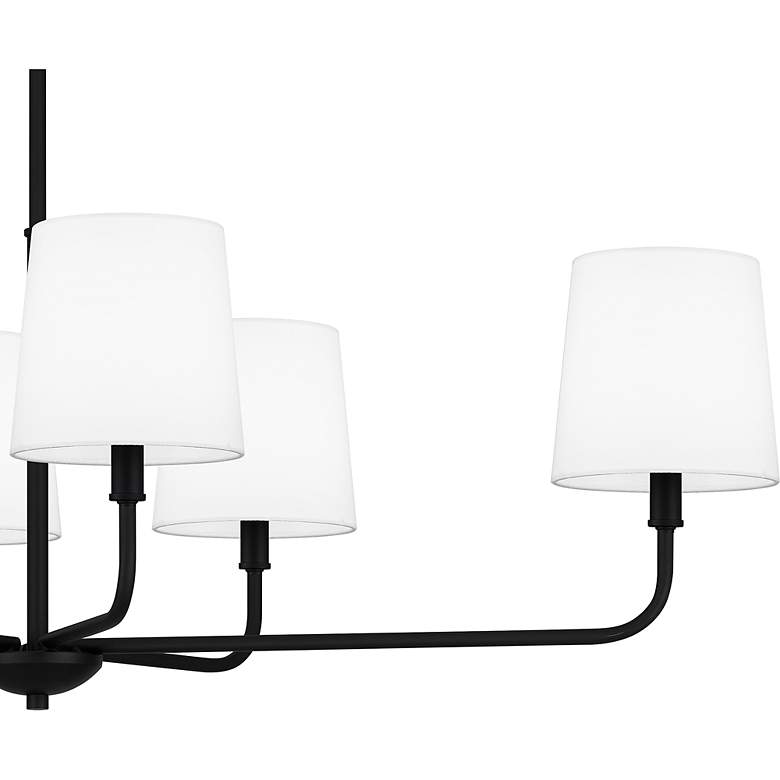 Image 7 Gallagher 6-Light Matte Black Island Light more views