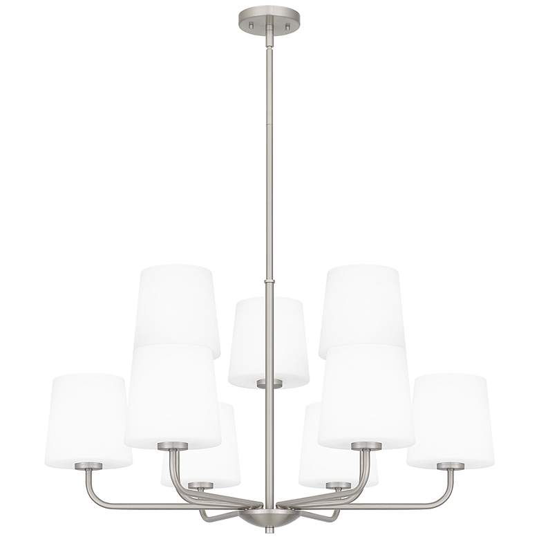 Image 1 Gallagher 9-Light Brushed Nickel Chandelier