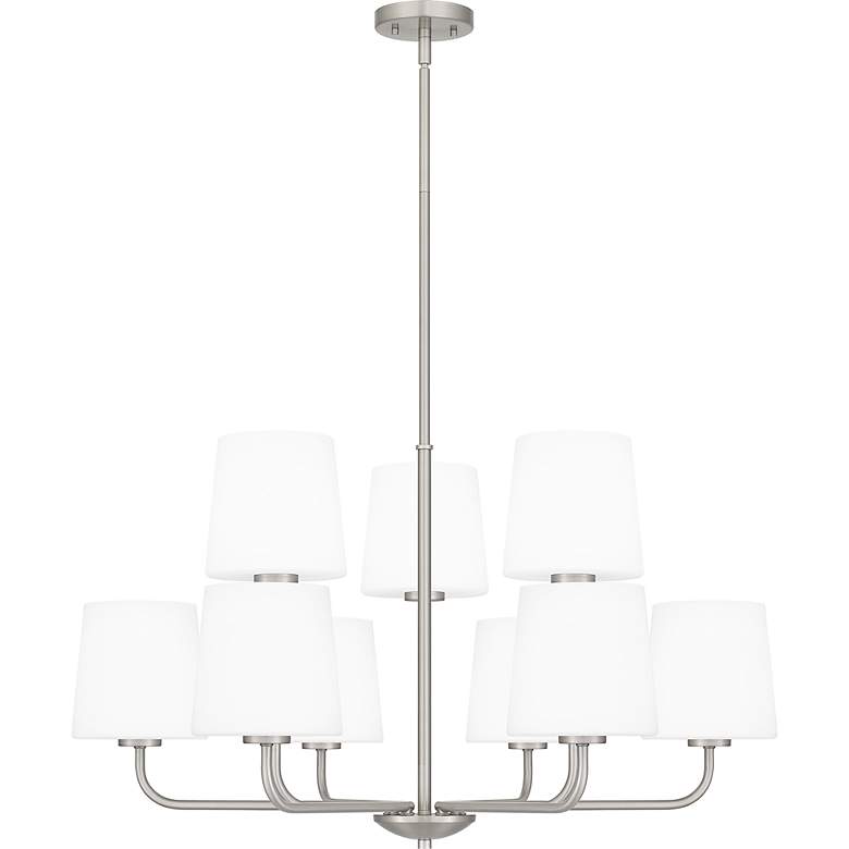 Image 3 Gallagher 9-Light Brushed Nickel Chandelier more views