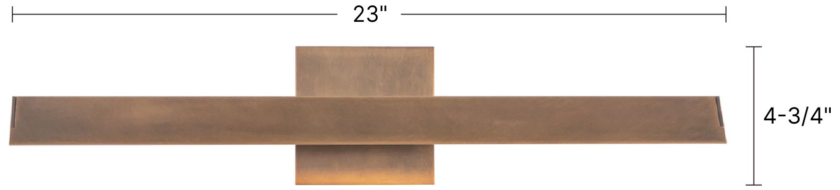 Galleria 15-in Vintage Brass dimmable LED Wall/Picture Light