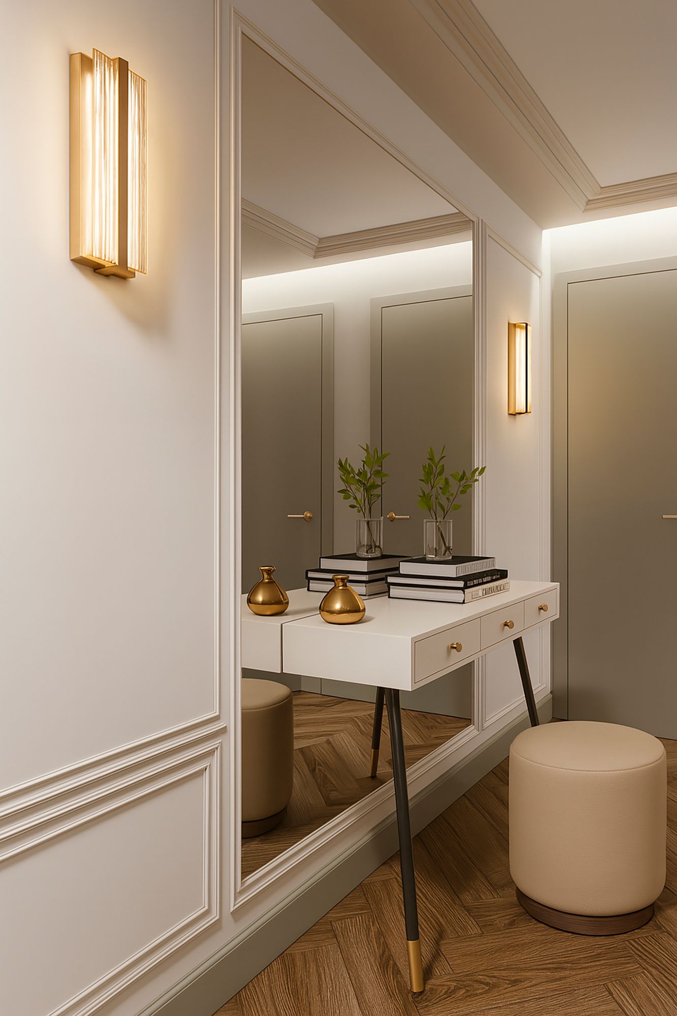 Image 4 Gallery 14"H Antique Brass LED Wall Sconce w/ Frosted Clear Acrylic Shade more views