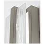 2_Gallery 14"H Satin Nickel LED Wall Sconce w/ Frosted Clear Acrylic Shade more views