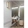 2_Gallery 14" LED Sconce - Satin Brass more views