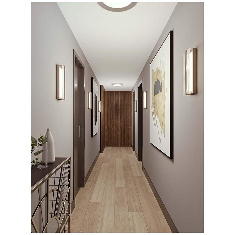 Image 3 Gallery 14" LED Sconce - Satin Brass more views