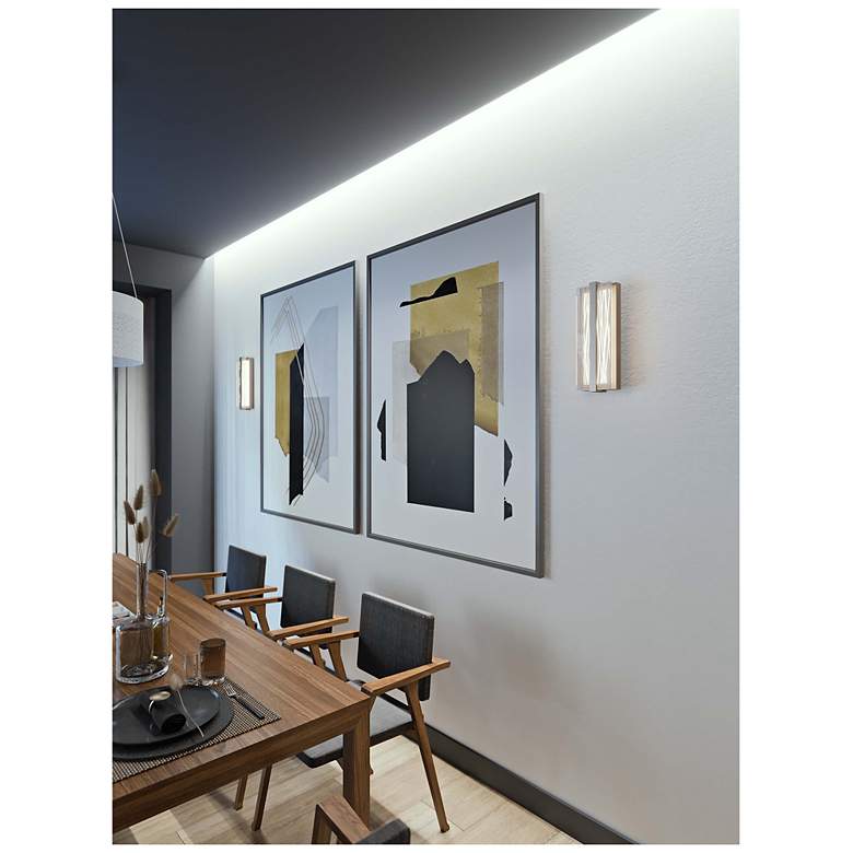 Image 4 Gallery 14" LED Sconce - Satin Brass more views