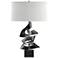 Gallery 24.7" High Black Twofold Table Lamp With Natural Anna Shade