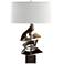 Gallery 24.7" High Bronze Twofold Table Lamp With Natural Anna Shade