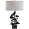 Gallery 24.7"H Oil Rubbed Bronze Twofold Table Lamp With Flax Shade