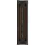 Gallery 27.25"H Amber Glass Curved Cutout Oil Rubbed Bronze Sconce