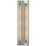 Gallery 27.25"H Amber Glass Straight Cutout Platinum Sconce